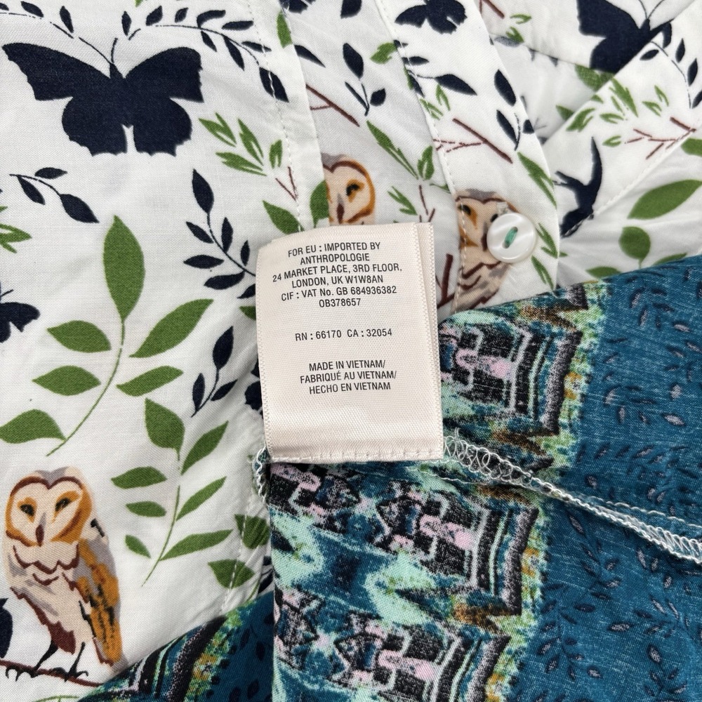 Anthropologie Maeve Woodland Walk Tunic Top Size 2 Boho Whimsy Festival Indie - Picture 8 of 12
